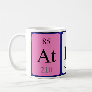 Athena nom périodique de la table tasse