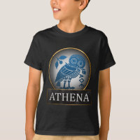 Athena Owl Symbol der griechischen Göttin der Weis