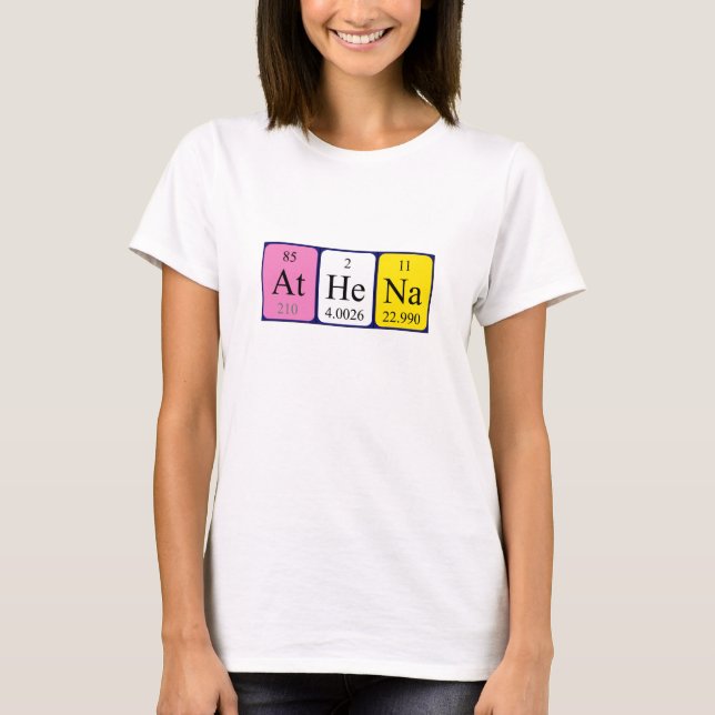 Athena Periodenname Shirt (Vorderseite)