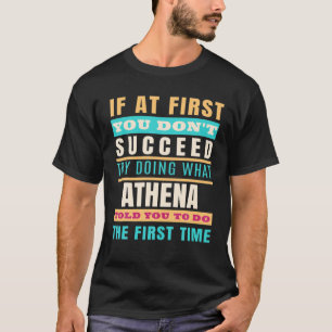 ATHENA Personalisierter Name ATHENA Vorname T-Shirt