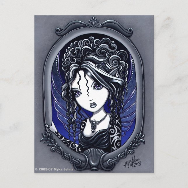 "Athena" Tattooische Fee Postkarte (Vorderseite)
