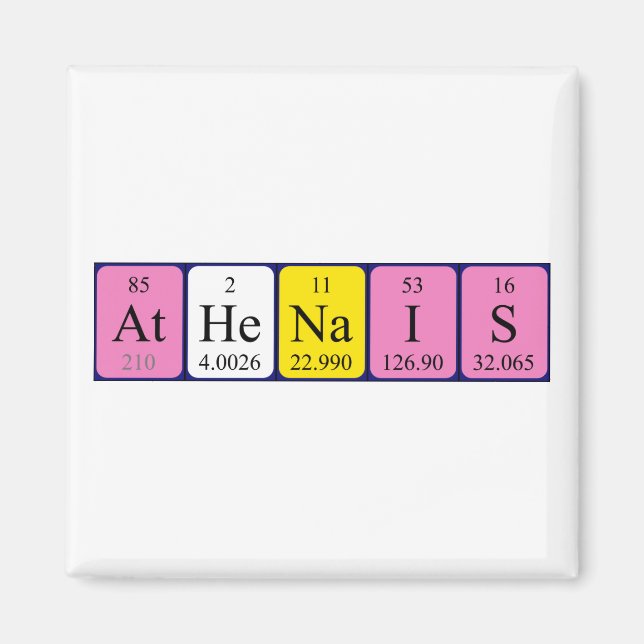 Athénaïs Periodenmagnet Magnet (Vorne)