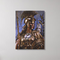 "Athena's Eternal Vigil" Farbiges Portrait