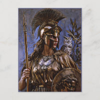 "Athena's Eternal Vigil" Farbiges Portrait