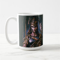 "Athena's Fierce Loyalty" Farbiges Portrait