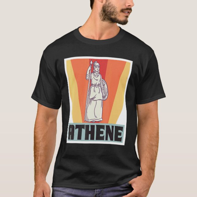 Athene Greece God Greek Mythology Ancient Greece T-Shirt (Vorderseite)