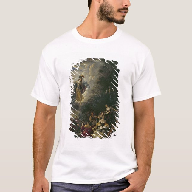Athene, welche die Musen besucht T-Shirt (Vorderseite)