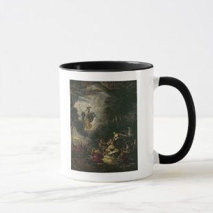 Athene, welche die Musen besucht Tasse