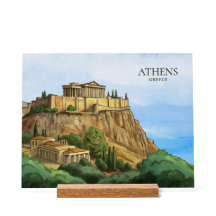 Athènes Grèce Aquarelle | Vues historiques