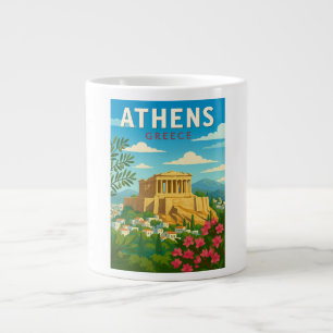 Athènes Grèce Tasse de Voyage Vintage Parthénon
