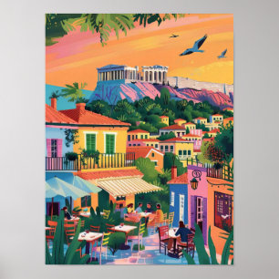 Athènes Impression Athènes Illustration Grèce Voya