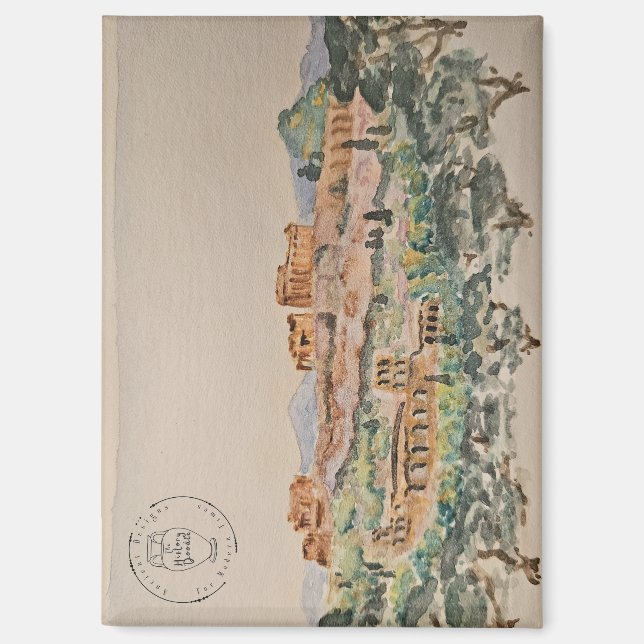 Athenische Akropolis Magnet (Vorderseite)
