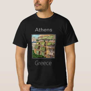 Athens Balcony View, Griechenland T-Shirt
