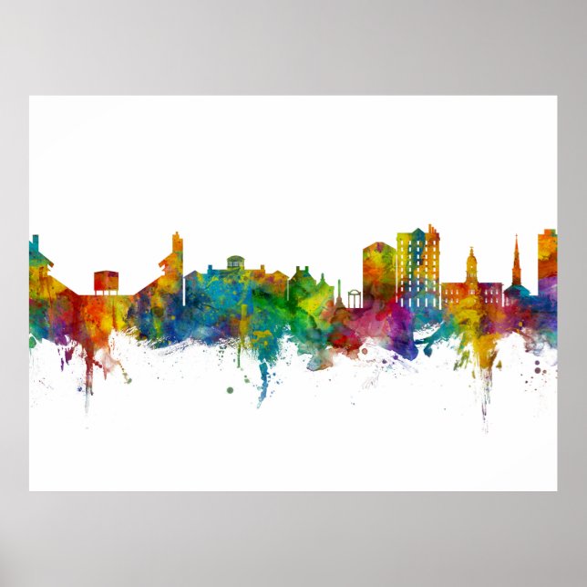 Athens Georgia Skyline Poster (Vorne)