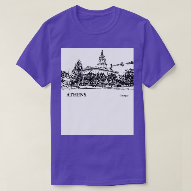 Athens Georgia TShirt 4 (Design vorne)