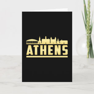 Athens Griechenland City Skyline Cityscape Funny G Karte