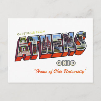 Athens Ohio Postkarte