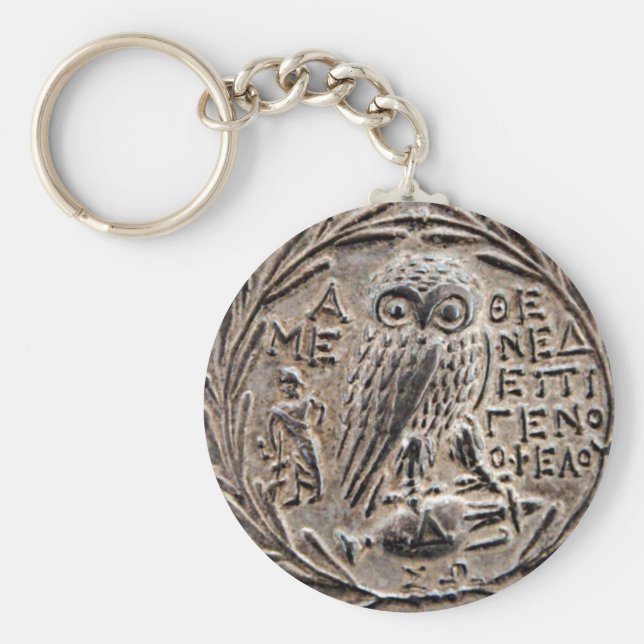 Athens Silver Tetradrachm Schlüsselanhänger (Vorne)