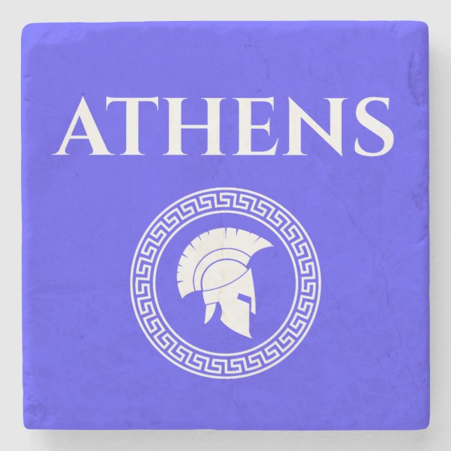 Athens Spartan Steinuntersetzer (Vorderseite)