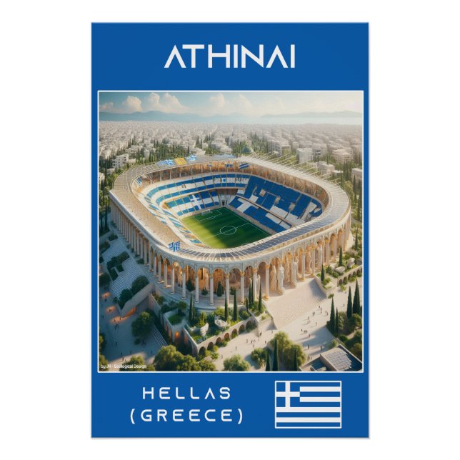 Athens Stadium - Ecological Design Poster (Vorderseite)