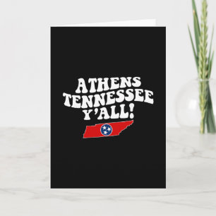 Athens Tennessee Y'all Tn Südstaaten Urlaub Karte