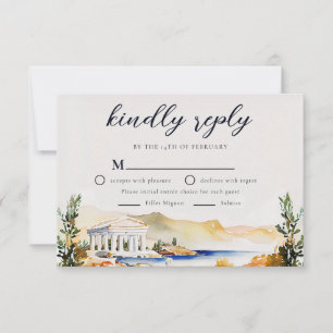 Athens Wedding RSVP Griechenland - Skyline Karte