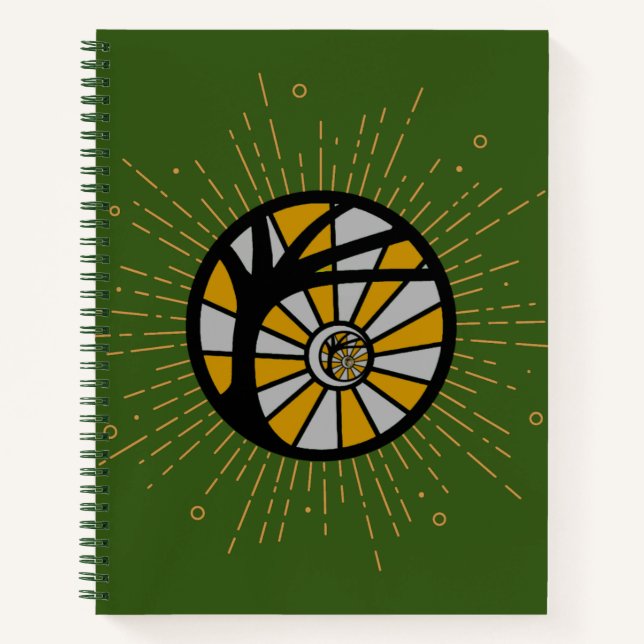 Atheopagan Hardcover Spiral Notebook Notizbuch (Vorderseite)