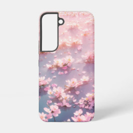 Ätherisch rosa Blüten schweben auf Wasser Samsung Galaxy Hülle