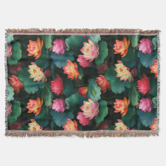Ätherisch rosa Lotus Blume, Jugendstil Inspiriert Decke