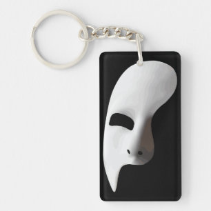 Ätherische Eleganz: Gruselige Phantom-Maske Schlüsselanhänger