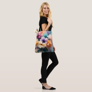 Ätherische florale Wasserfarben-Kunst-Tasche Tasche