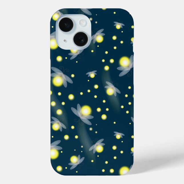 Ätherische glühende Glühwürmchen im Nachtmuster Case-Mate iPhone Hülle (Rückseite)