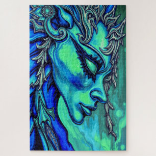 Ätherische Göttin: Fusion von Kunst und Fantasie