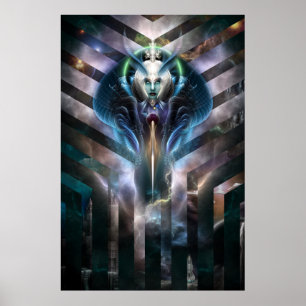 Ätherische Königin des Galaxy Archival Poster