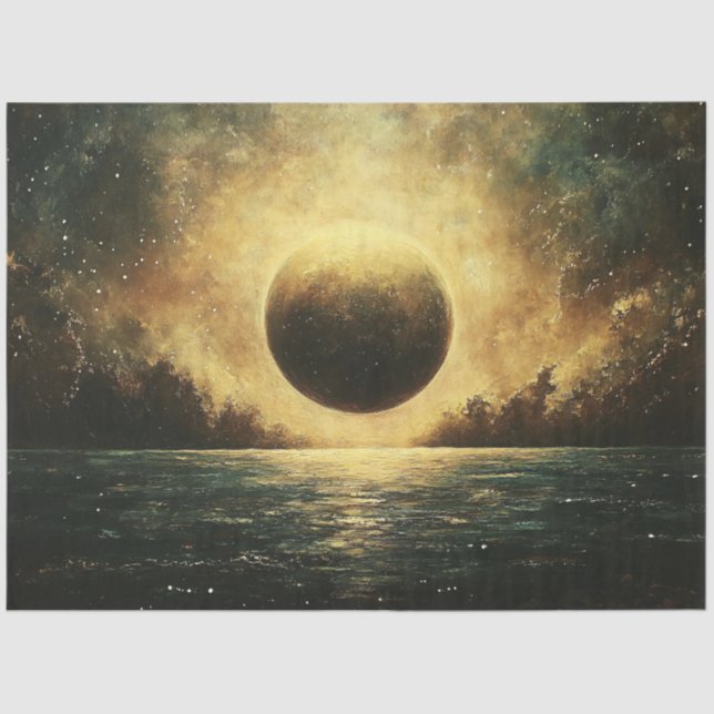 Ätherische kosmische Eclipse Seidenpapier (Vorderseite)