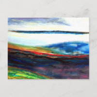 Ätherische Landschaft Postkarte