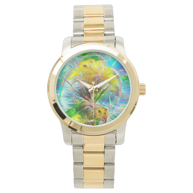 Ätherische Lüster in Neon Dreamscape Armbanduhr (Vorderseite)