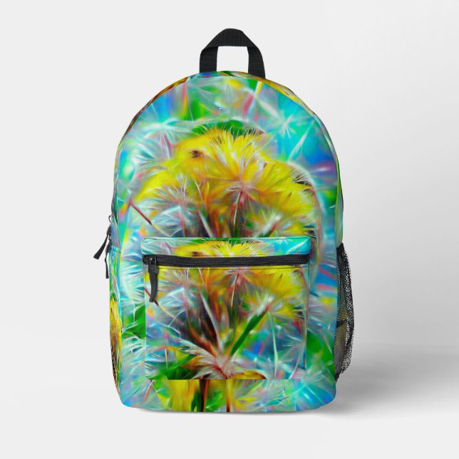 Ätherische Lüster in Neon Dreamscape Bedruckter Rucksack (Vorderseite)