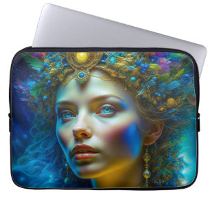 Ätherische magische Fantasy-Kunst schöne Göttin Laptopschutzhülle