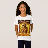 Ätherische Märchenprinzessin mit leuchtender golde