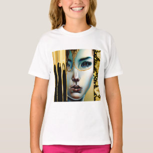 Ätherische Mystische Göttin in Gold T-Shirt