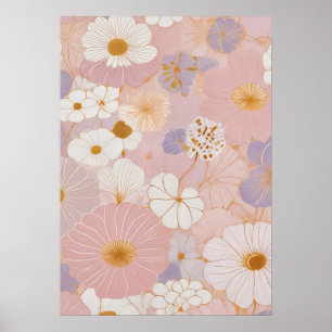 Ätherische Pastellblüte Poster