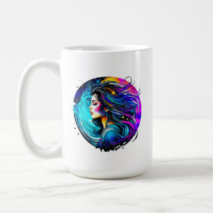 Ätherische schöne Frau nie aufhören zu träumen Kaffeetasse