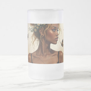 Ätherische Schönheit in Blüte Mattglas Bierglas