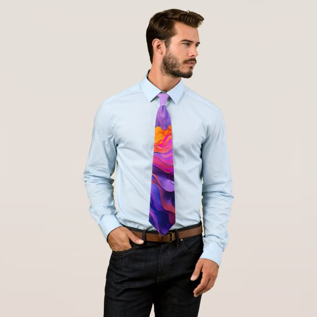 ‚ätherische Ströme‘ Krawatte (Beispiel)