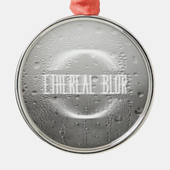 Ätherische Unschärfe Silbernes Ornament (Vorne)