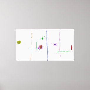 Ätherische Verbindungen  Minimalistische Pastell A Leinwanddruck