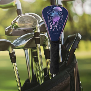 Ätherische violette Blaue Qualle Golf Headcover