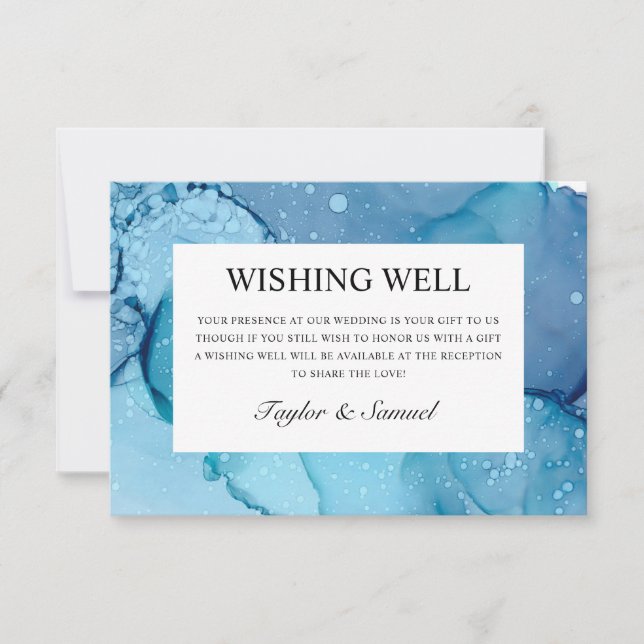 Ätherische Welle, die wohle RSVP Karte (Vorderseite)