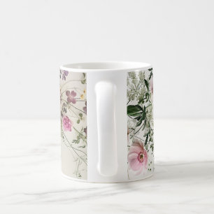 Ätherische Wildblumenwiese Botanischer Kaffeebeche Kaffeetasse